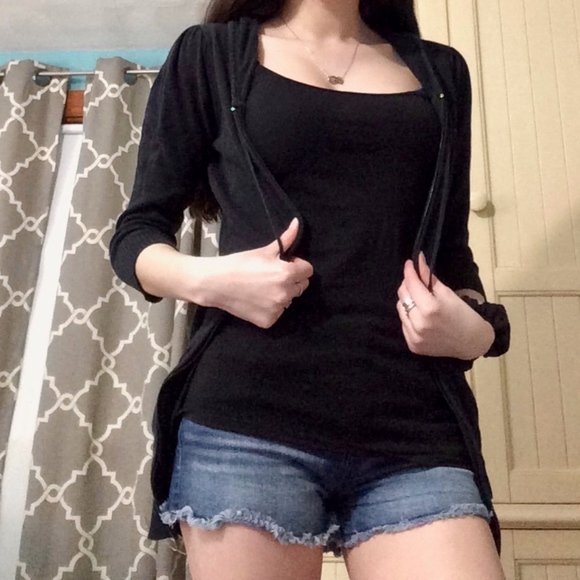 Wet Seal Tops - FREE W/ $10+ Purchase: Wet Seal Black Sweatshirt